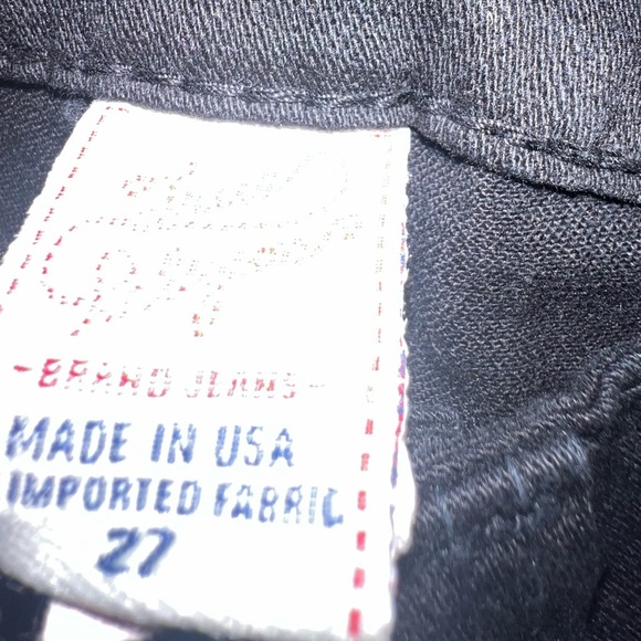 RARE True Religion "Disco Candice" Black Jeans with Front Rhinestones, 27 - Picture 12 of 12